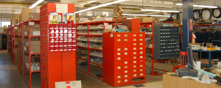 Image showing VEMA full service parts store, clean and well-organized aisles with products from top retailers